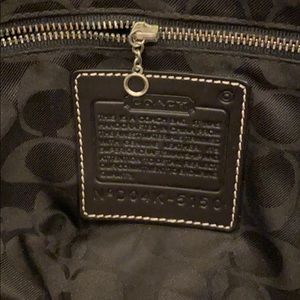Coach leather snd nylon tote